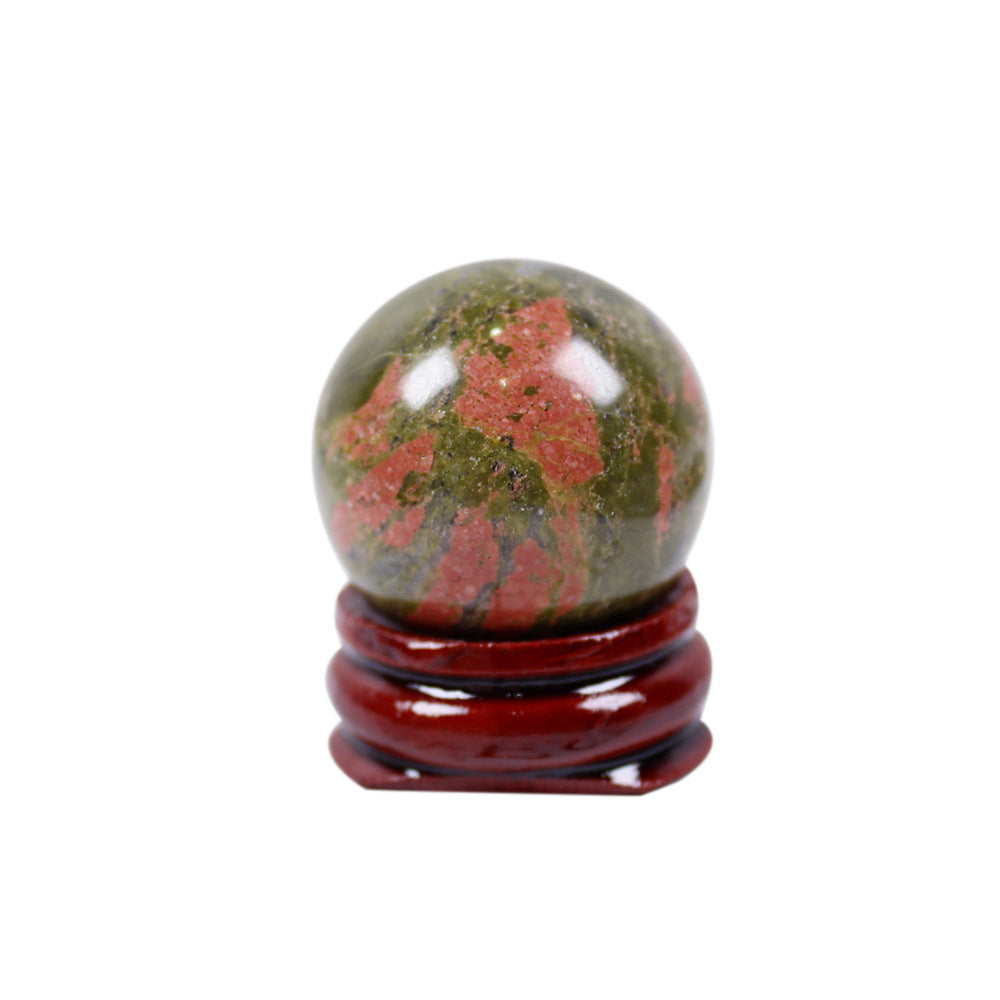 Natural Unakite stone ball/sphere