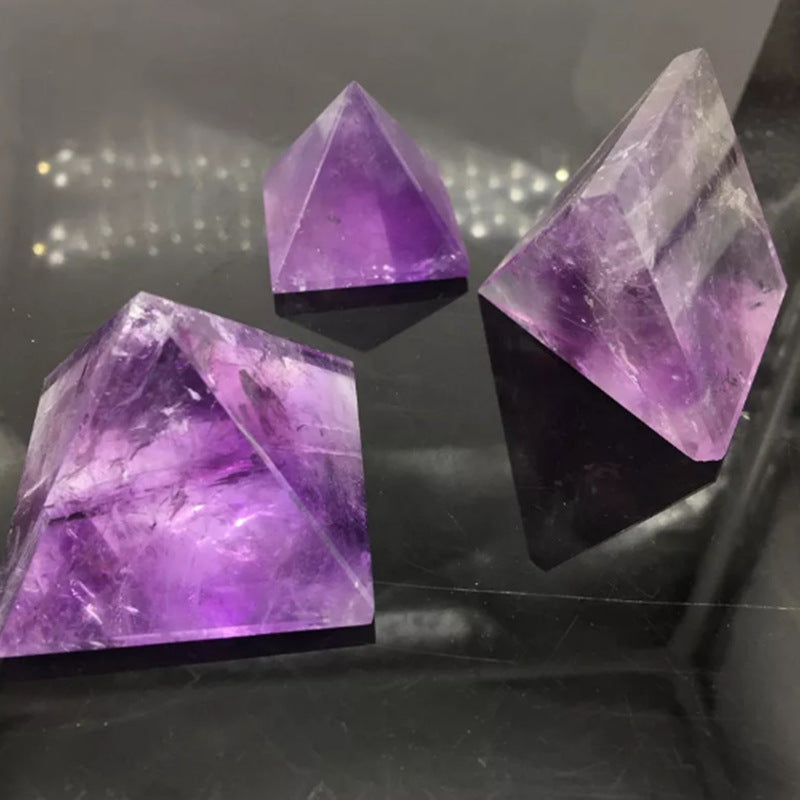 Natural Amethyst Pyramid