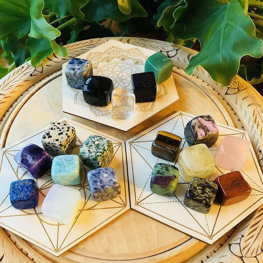 19-Piece Tumbled Cube Set