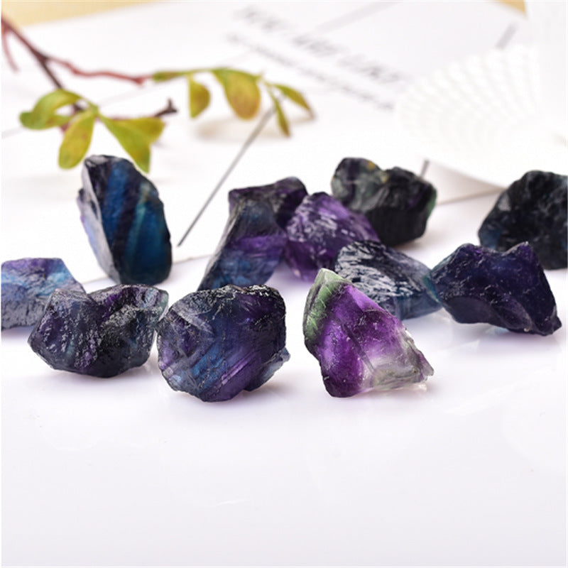 Natural  fluorite crystal chips