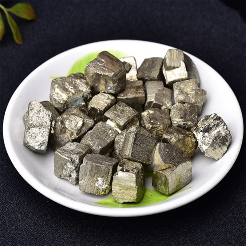 Natural Pyrite cubes bag