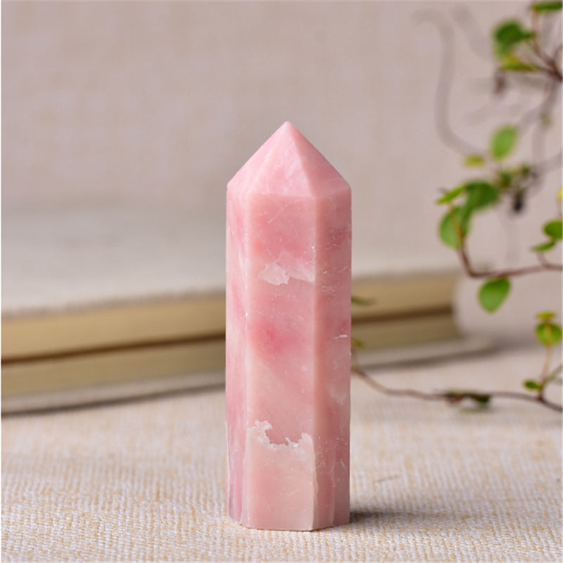 Natural Pink Opal Tower