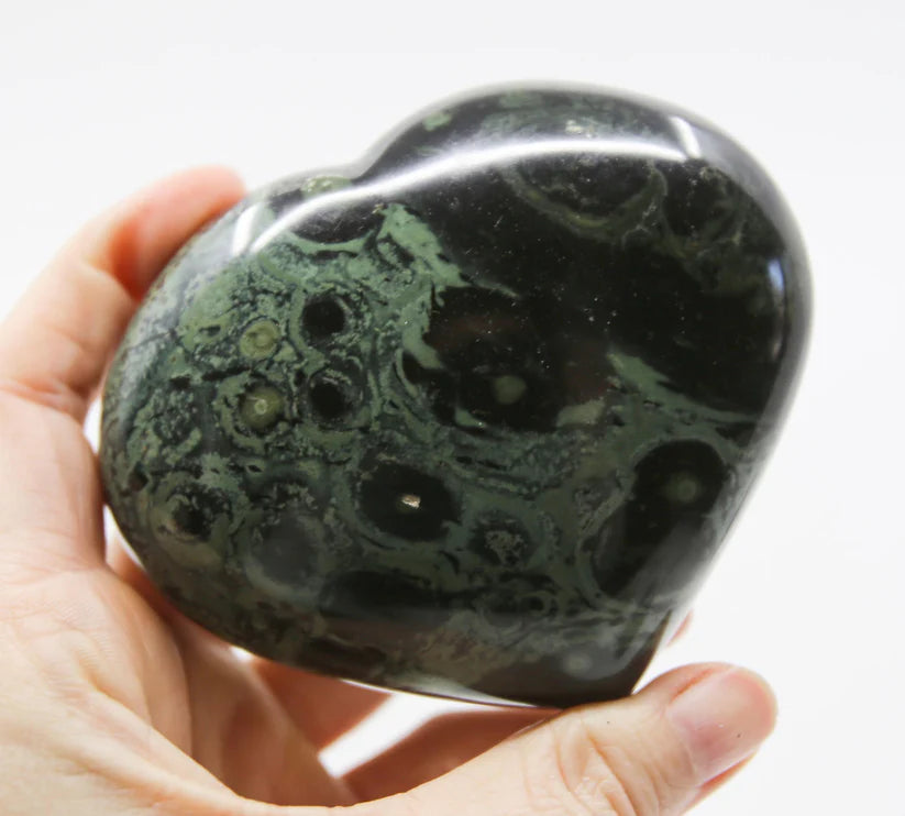 Kambaba jasper heart