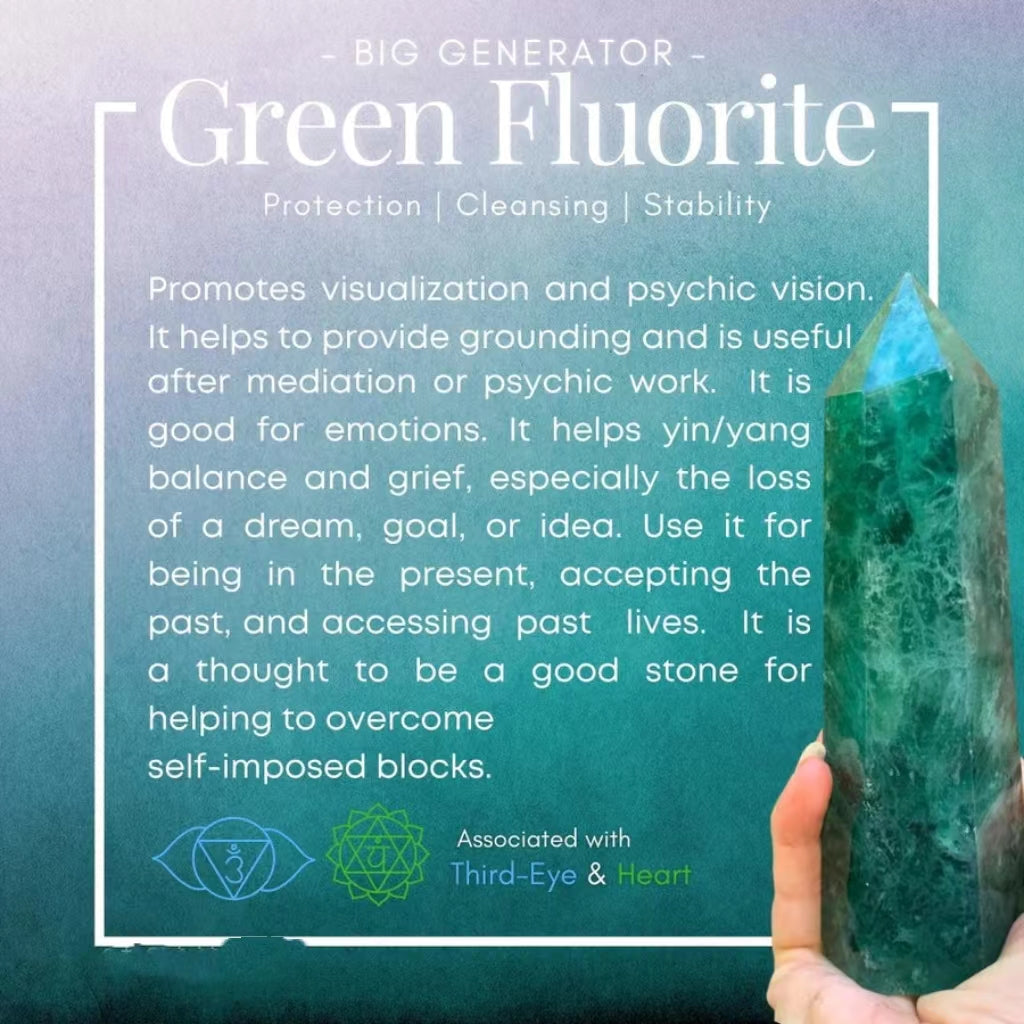 Green Fluorite Large Generator