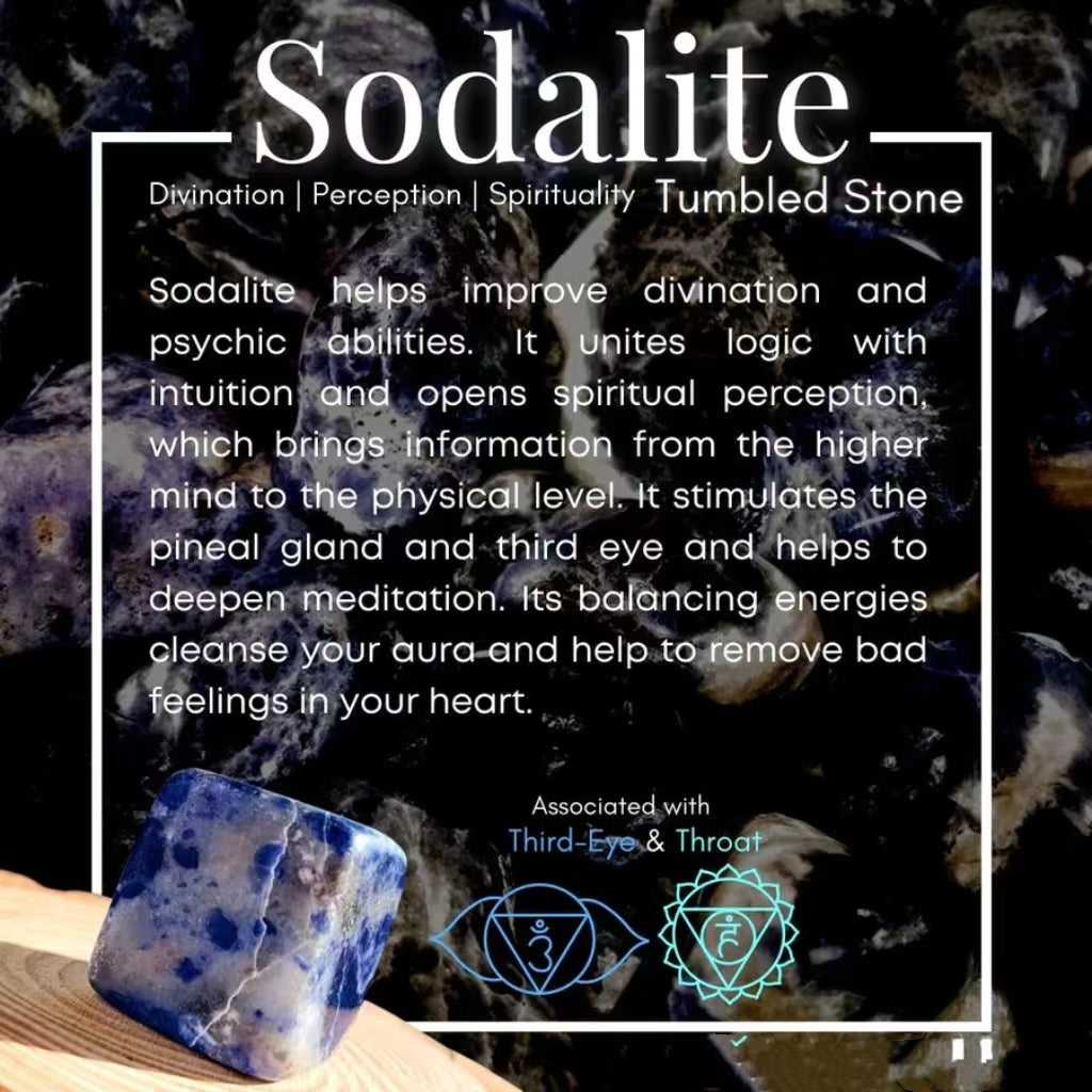 Sodalite Tumbled Cube