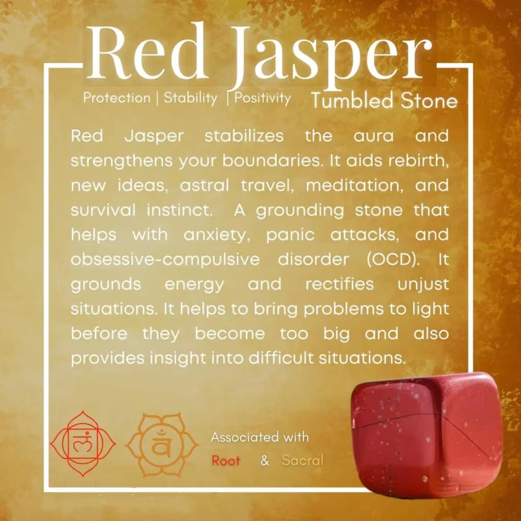 Red Jasper Tumbled Cube