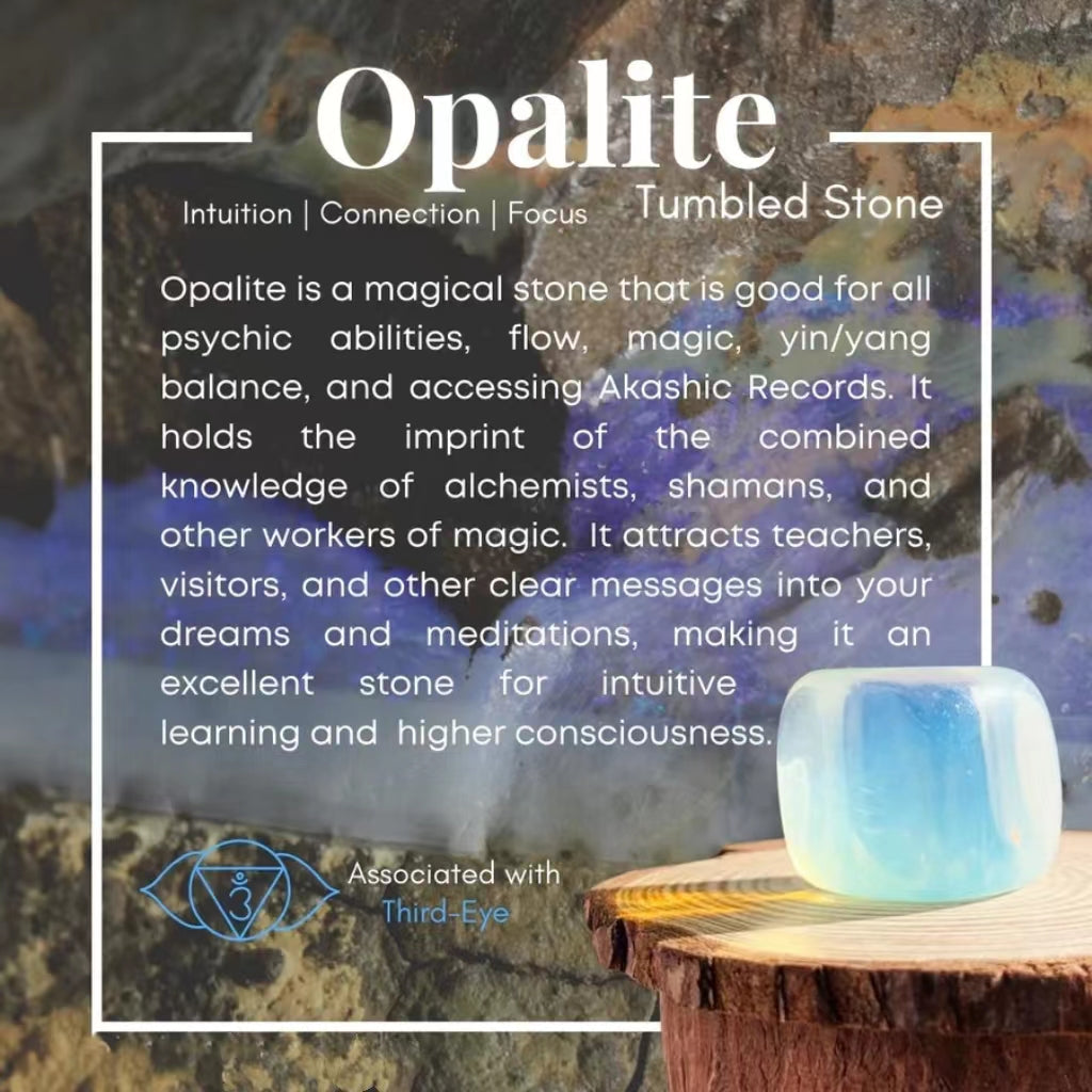 Opalite Tumbled Cube