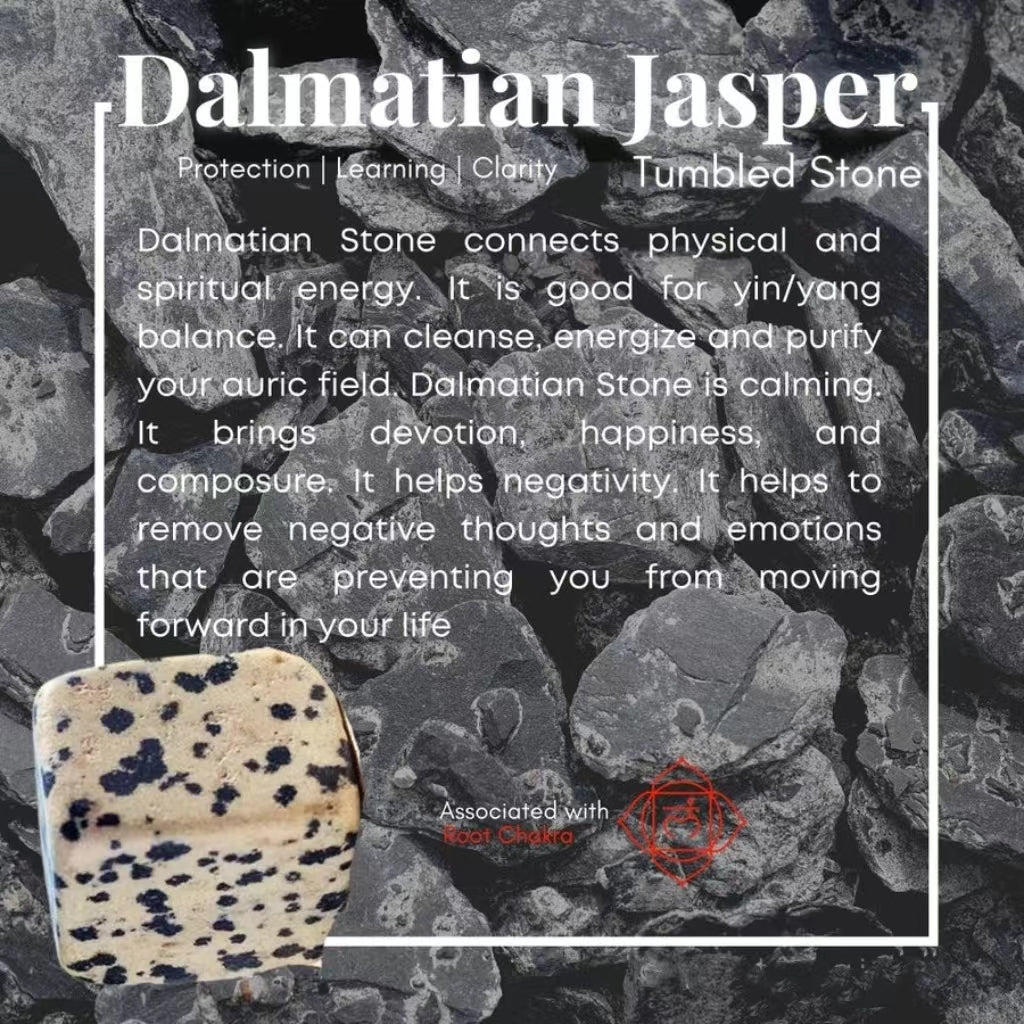 Dalmatian Jasper Tumbled Cube