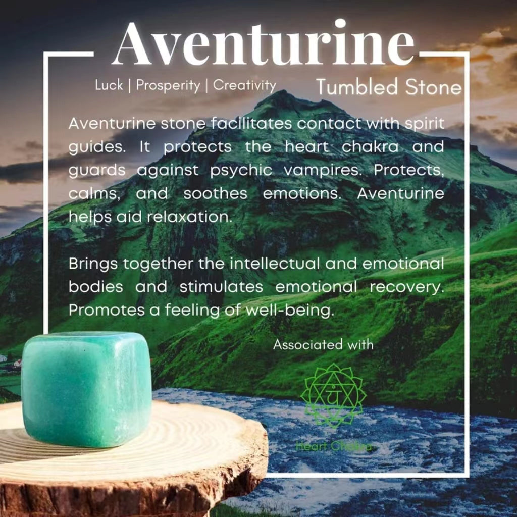 Green Aventurine Tumbled Cube