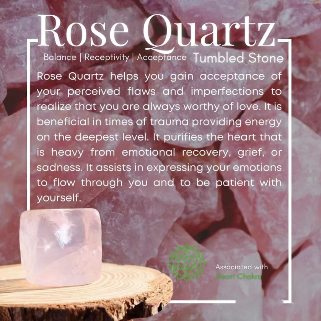 Rose Quartz Tumbled Cube