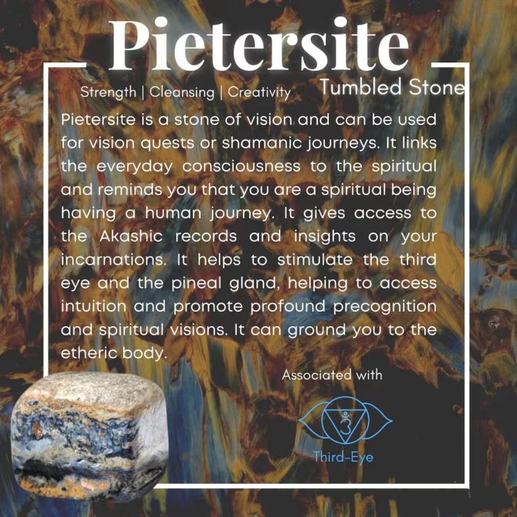 Pietersite Tumbled Stone