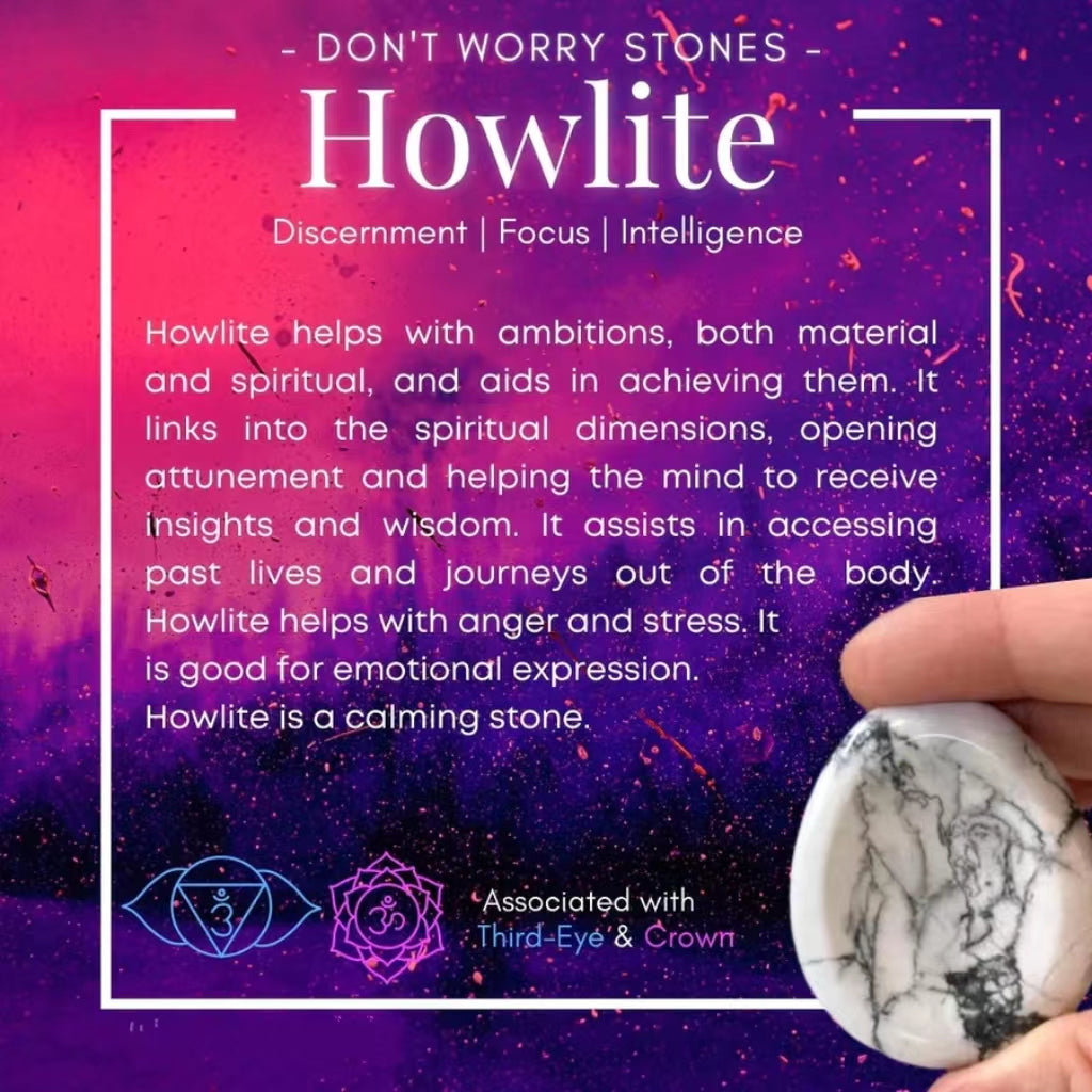 Howlite Worry Stone