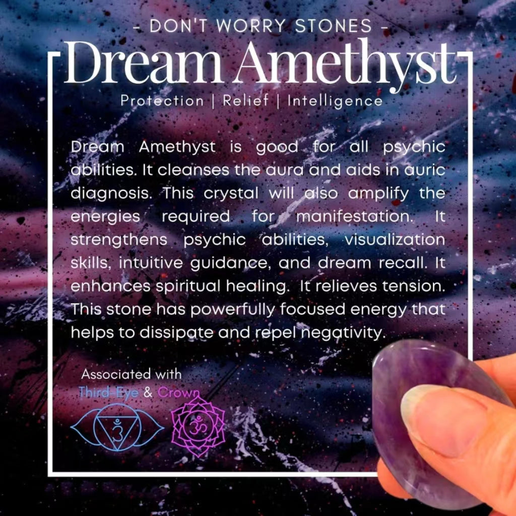 Dream Amethyst Worry Stone