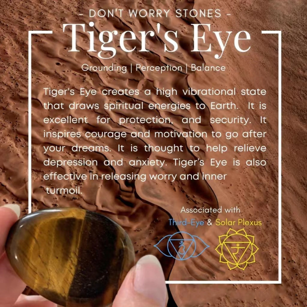 Tiger's Eye Worry Stone