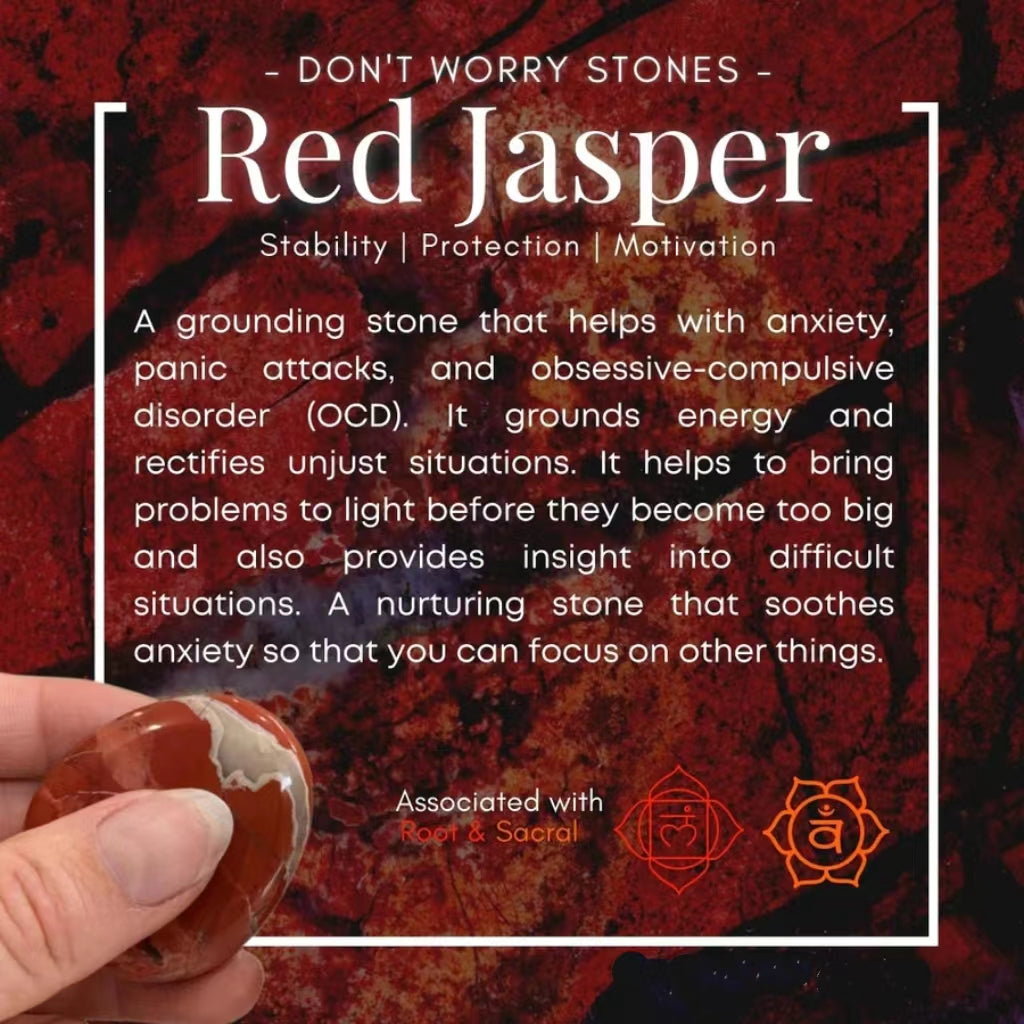 Red Jasper Worry Stone