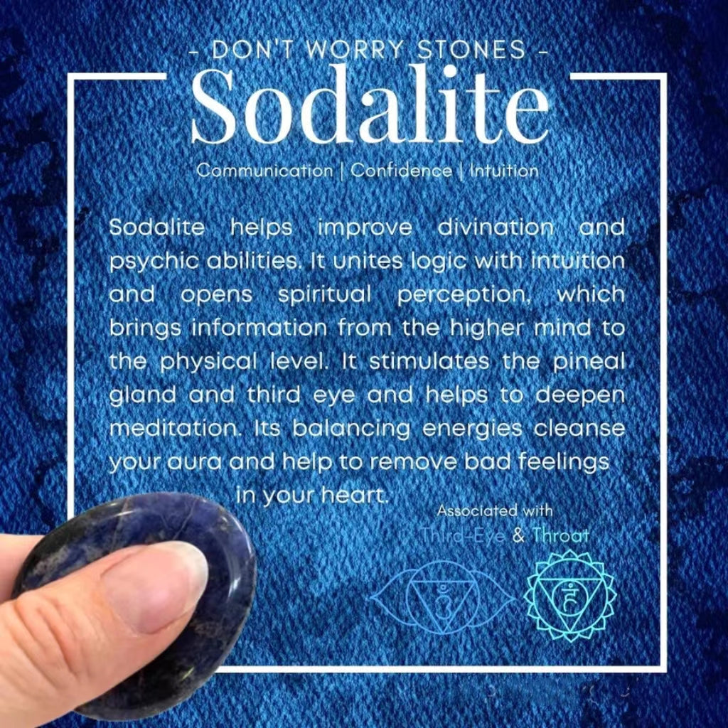 Sodalite Worry Stone