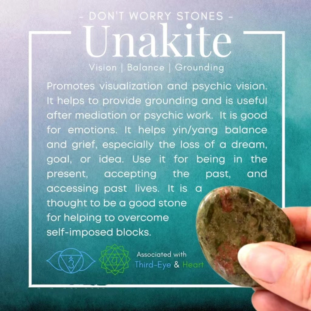 Unakite Worry Stone