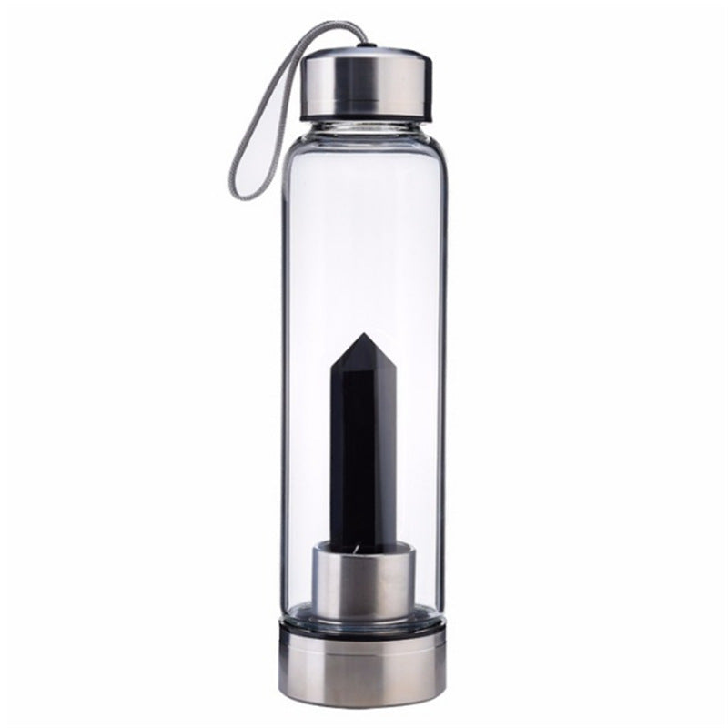 Natural Crystal Tower Water Bottle