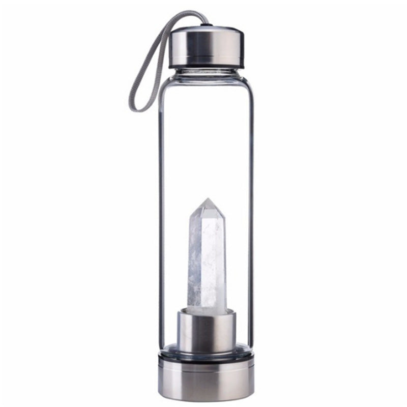 Natural Crystal Tower Water Bottle