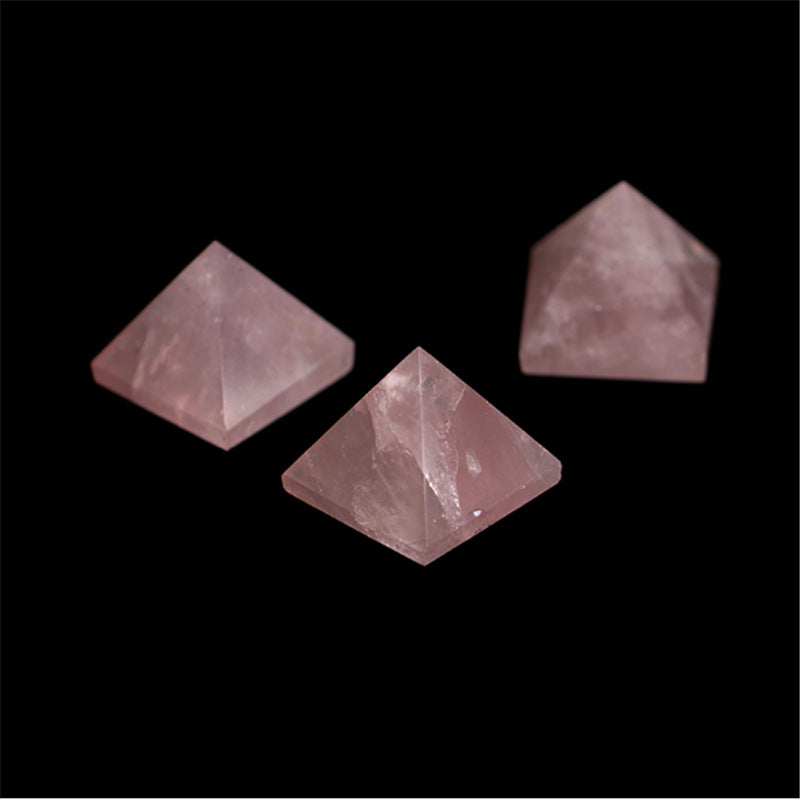 Natural Rose Quartz Pyramid