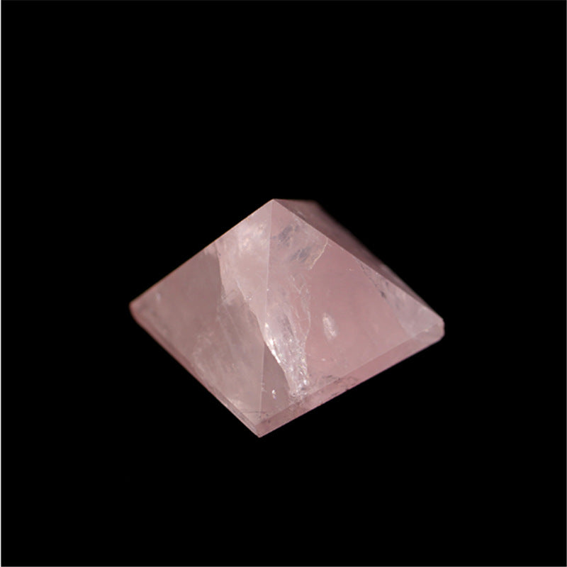 Natural Rose Quartz Pyramid