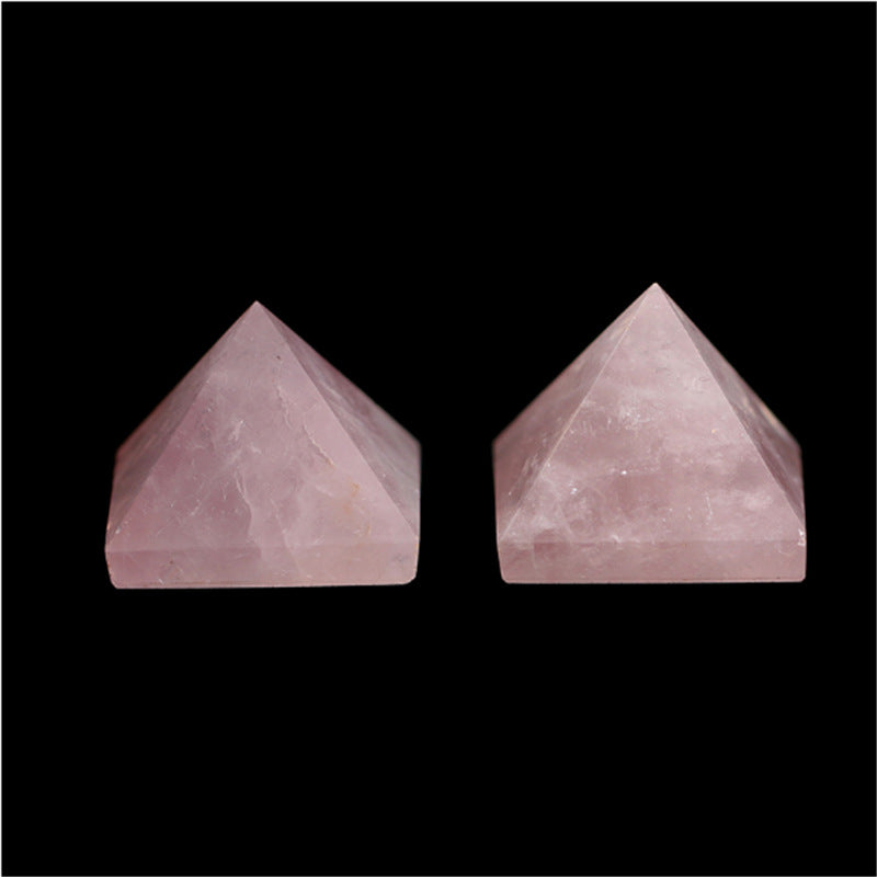 Natural Rose Quartz Pyramid