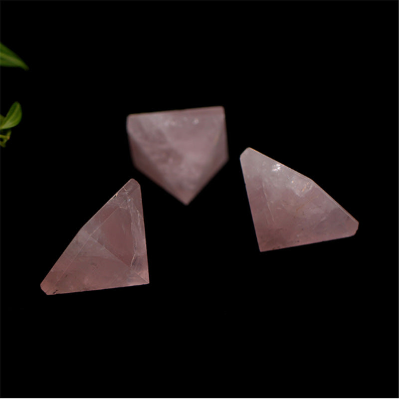 Natural Rose Quartz Pyramid