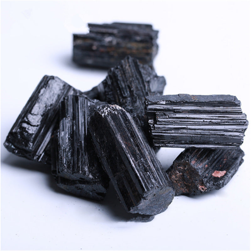 Natural crystal black tourmaline stone