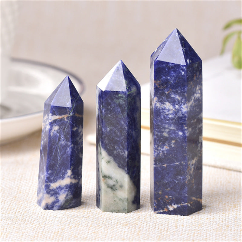 Natural Blue Sodalite Tower