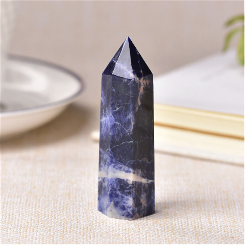 Natural Blue Sodalite Tower