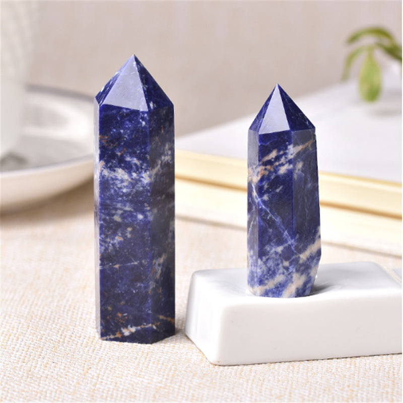 Natural Blue Sodalite Tower