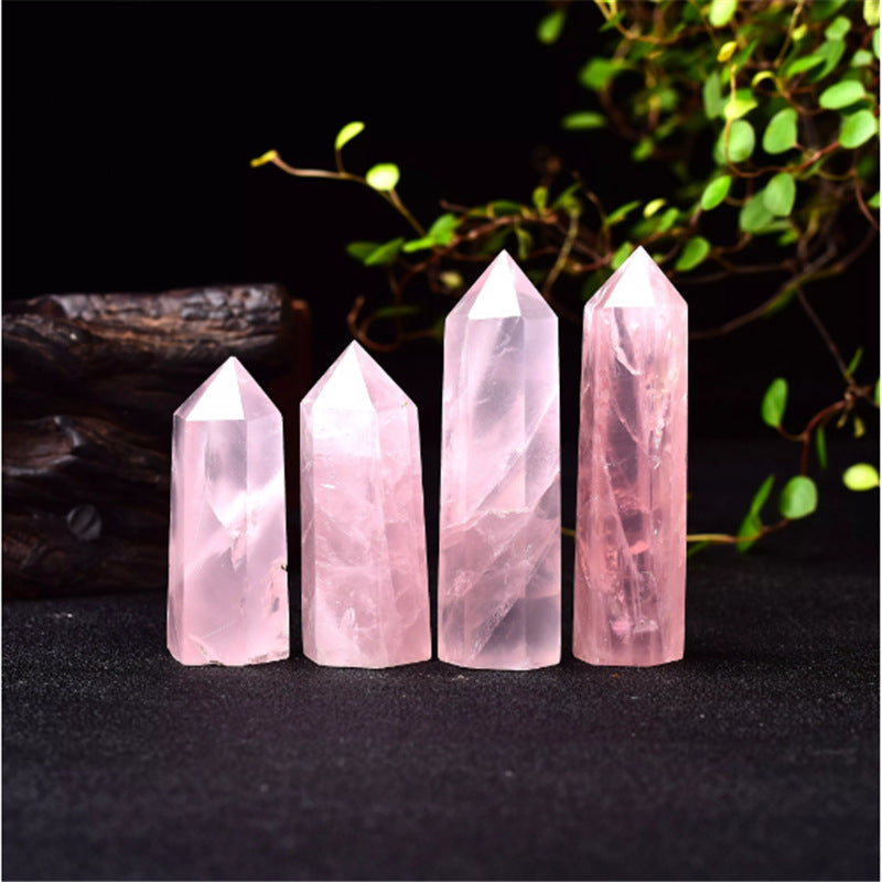 Natural Rose Quartz Tower