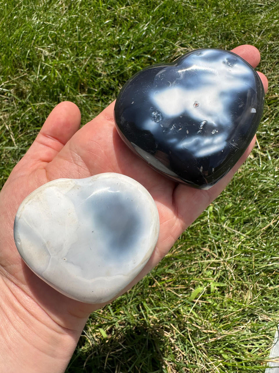 orca agate heart