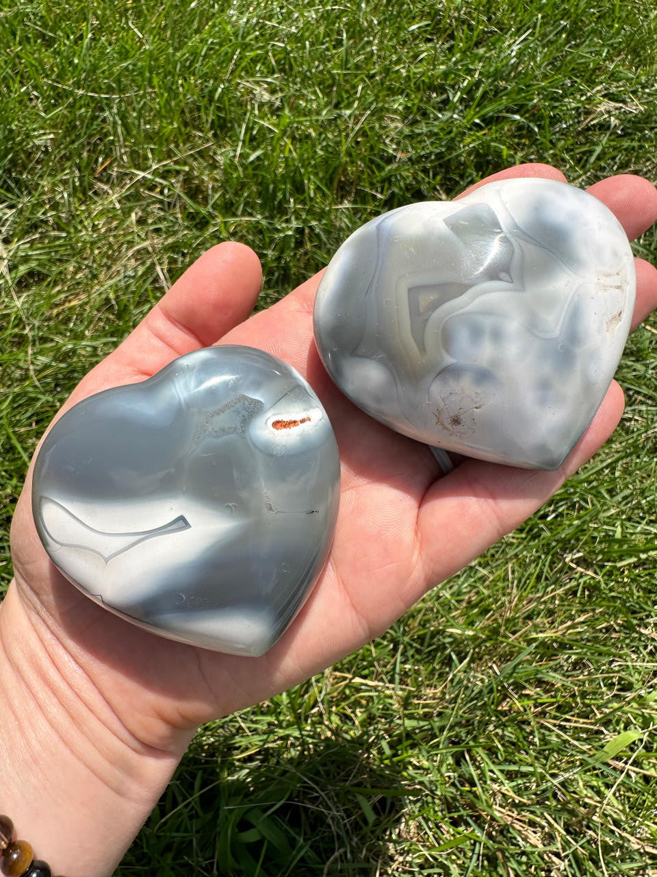 orca agate heart