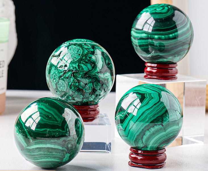 malachite ball/sphere