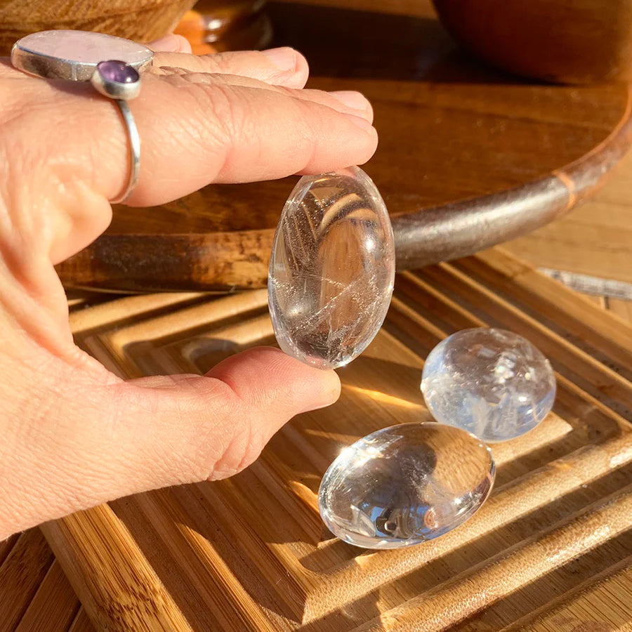 Clear Quartz Tumbled Ellipse