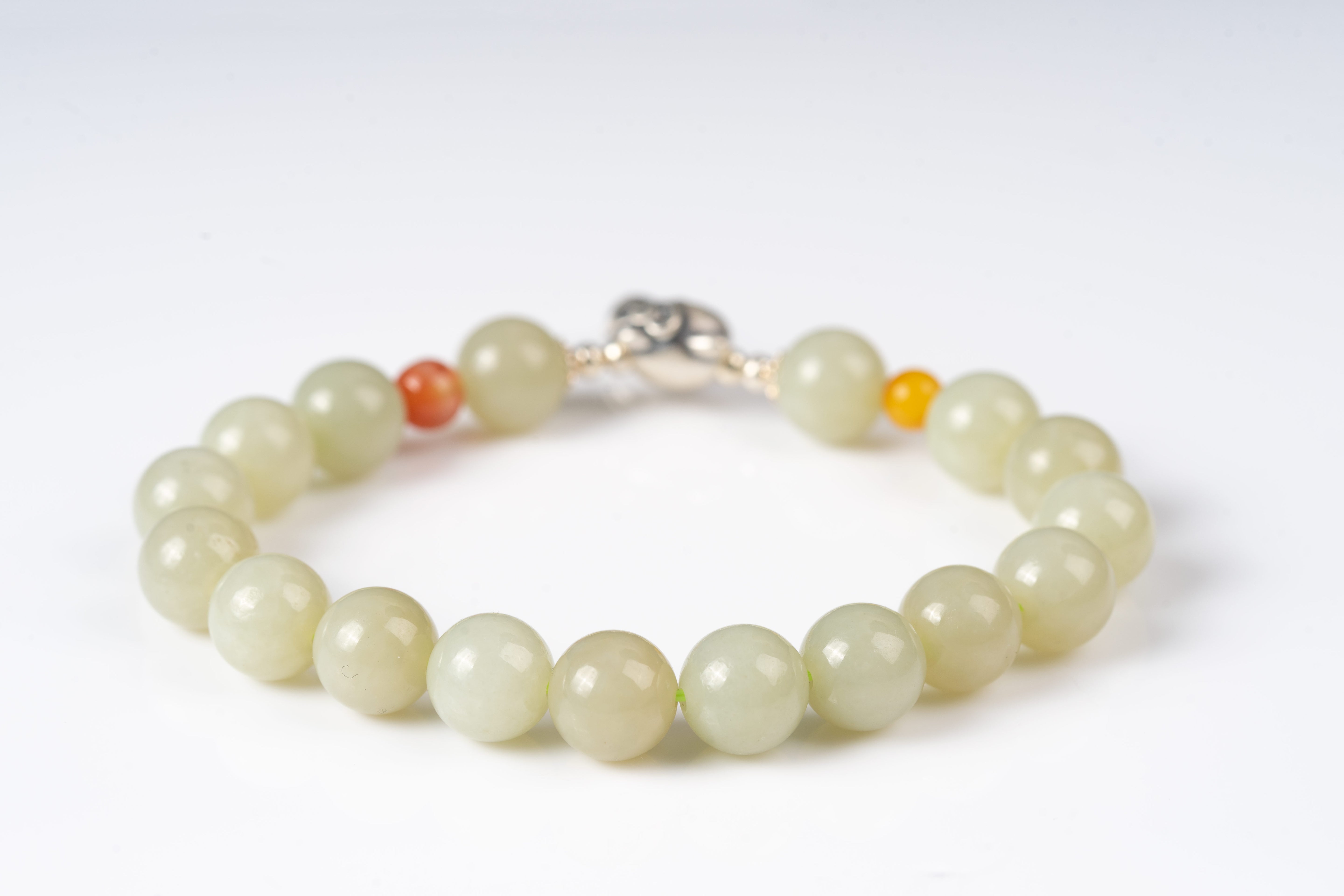 Jade Sterling silver bracelet