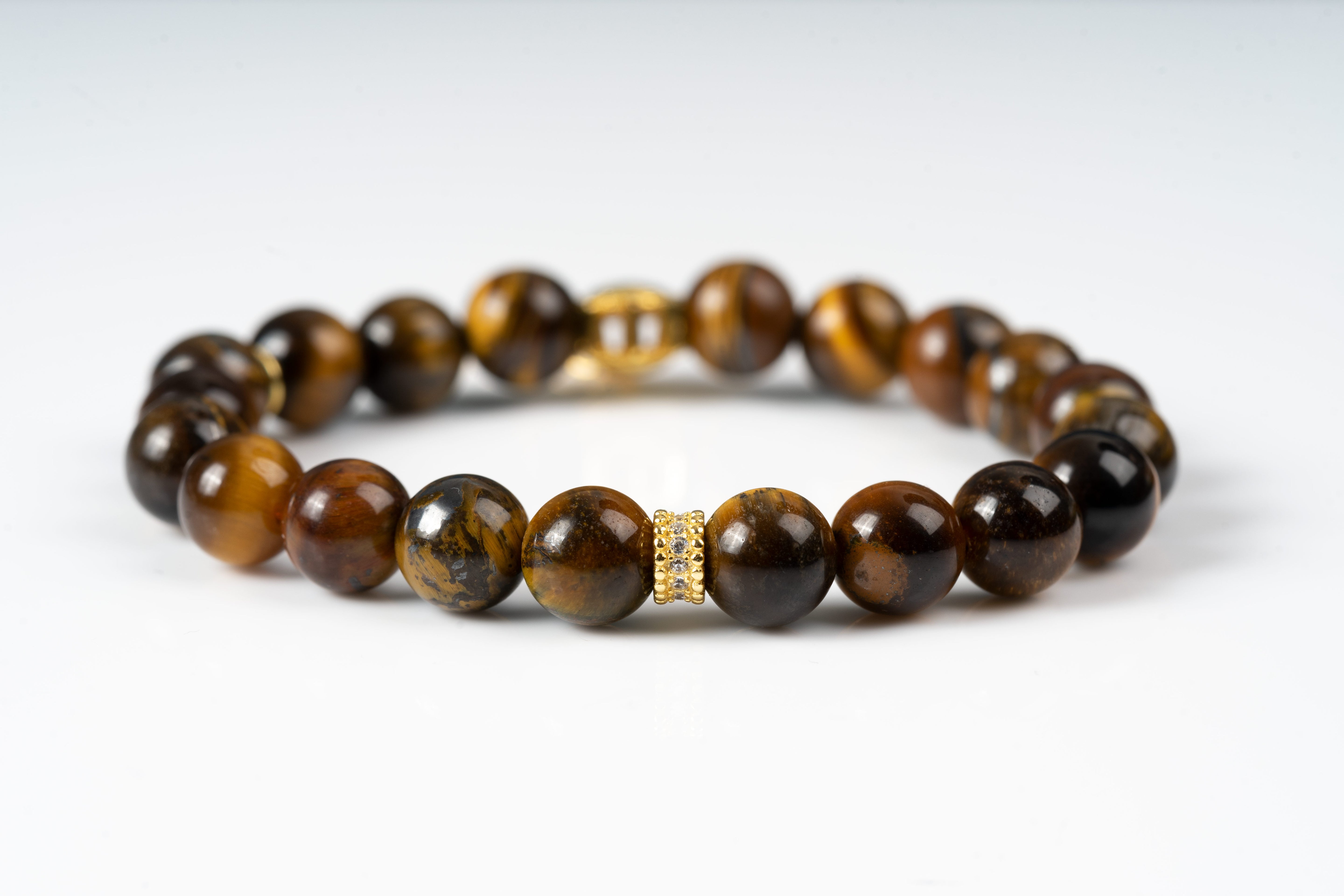 Tiger eye Sterling silver bracelet