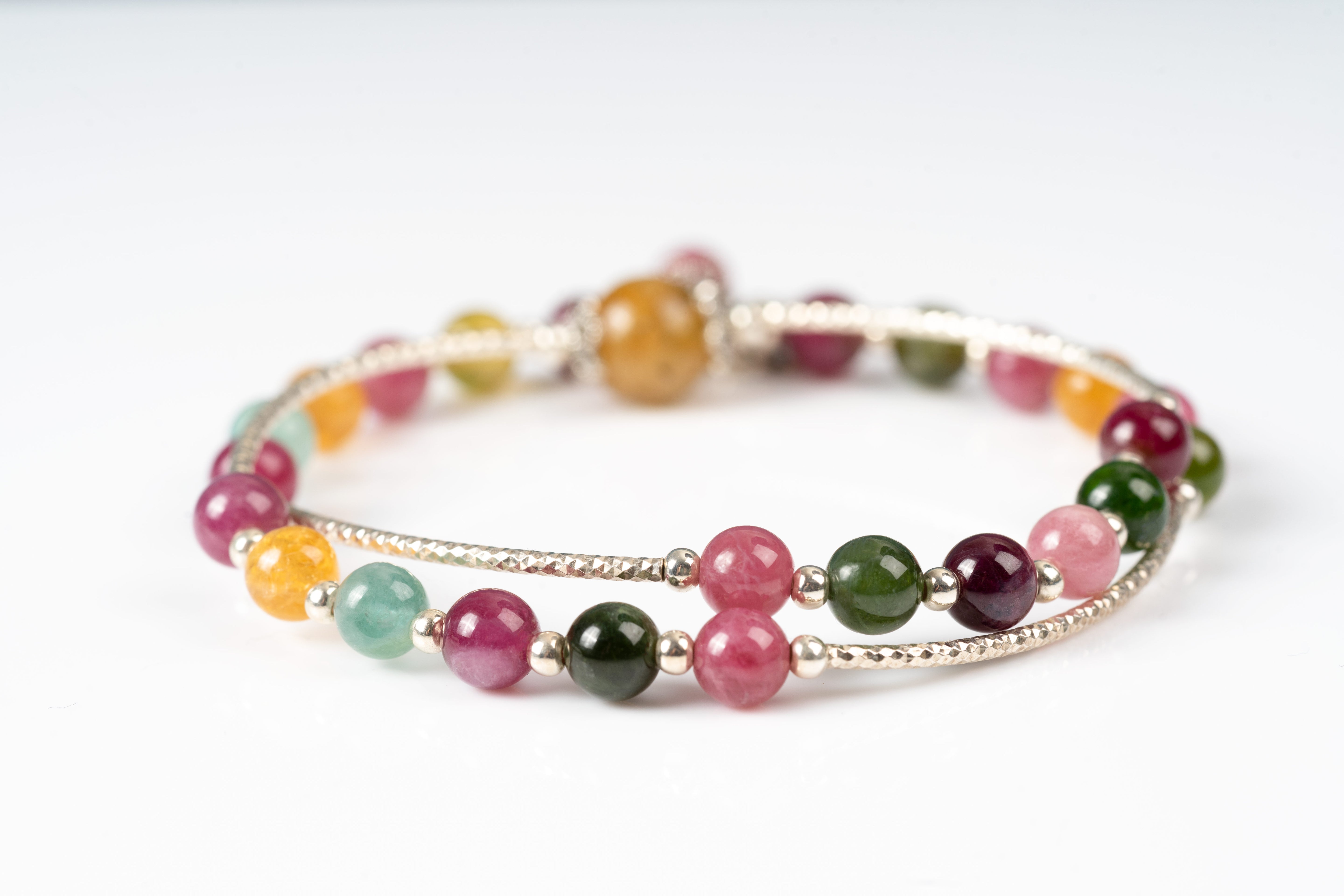 Tourmaline Sterling silver bracelet