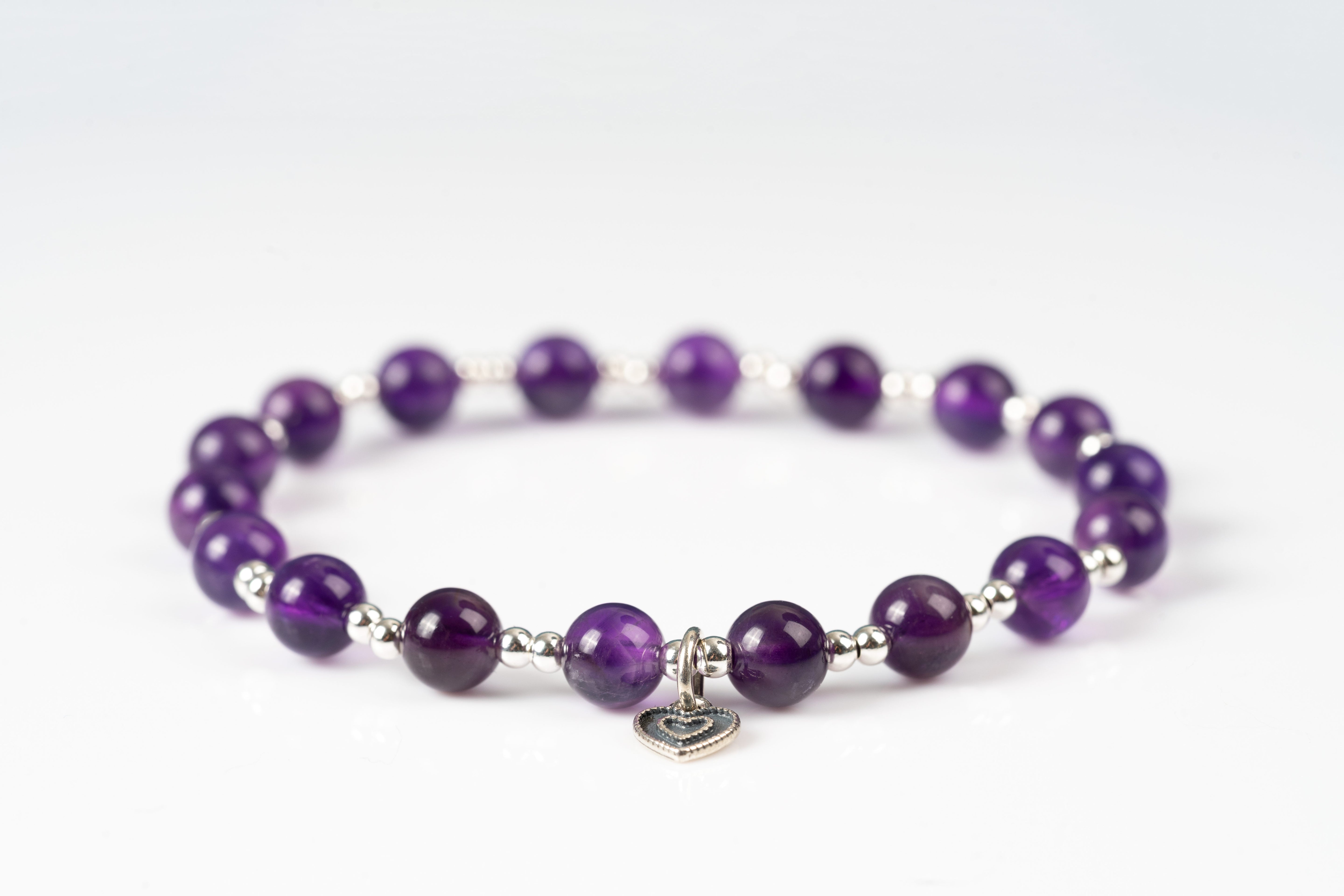 Amethyst Sterling silver bracelet