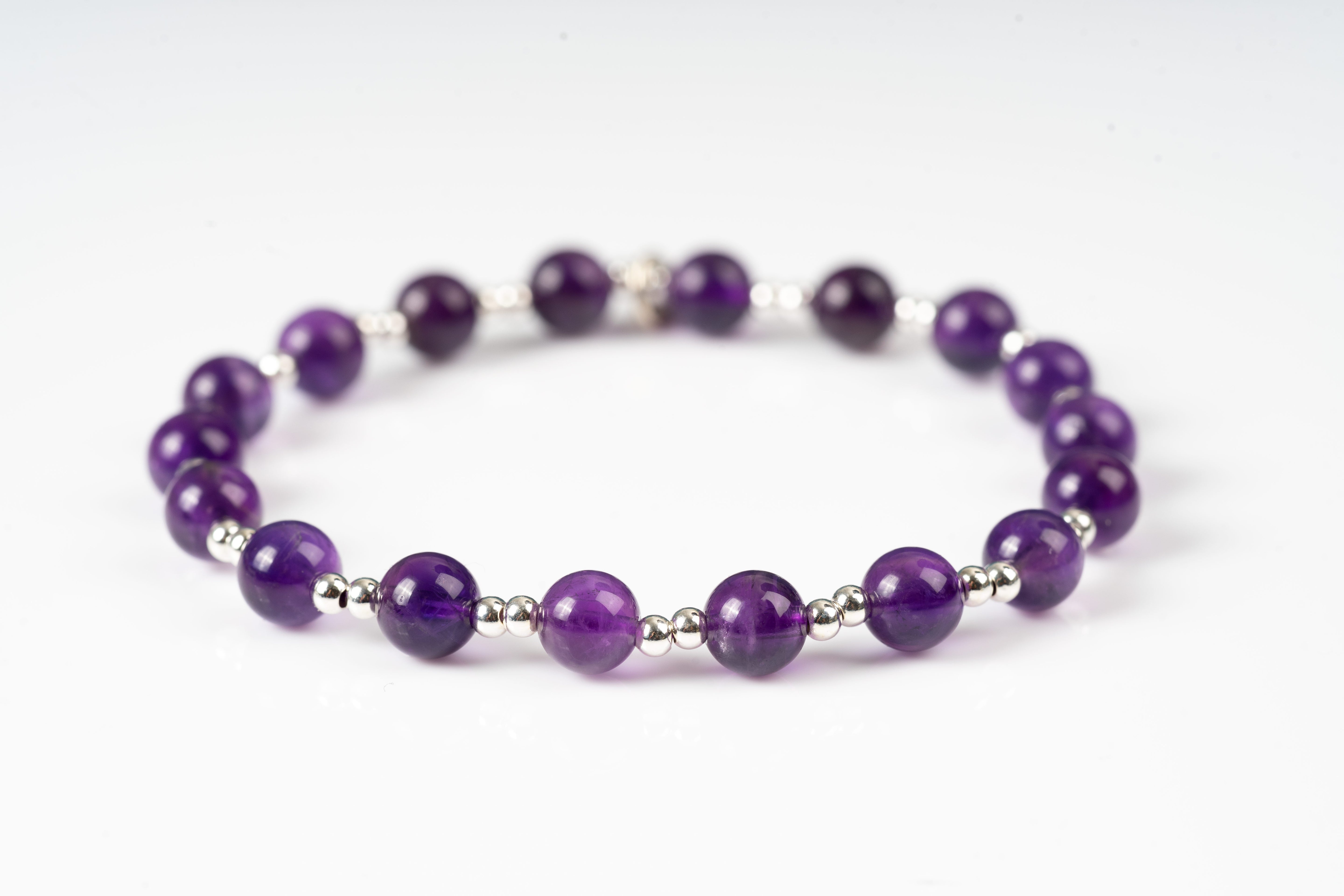 Amethyst Sterling silver bracelet