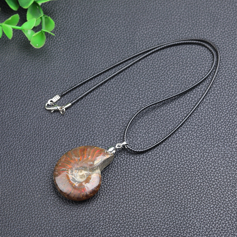 Natural Madagascar Ammonite Necklace