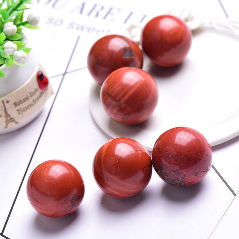 Natural Red Jasper sphere