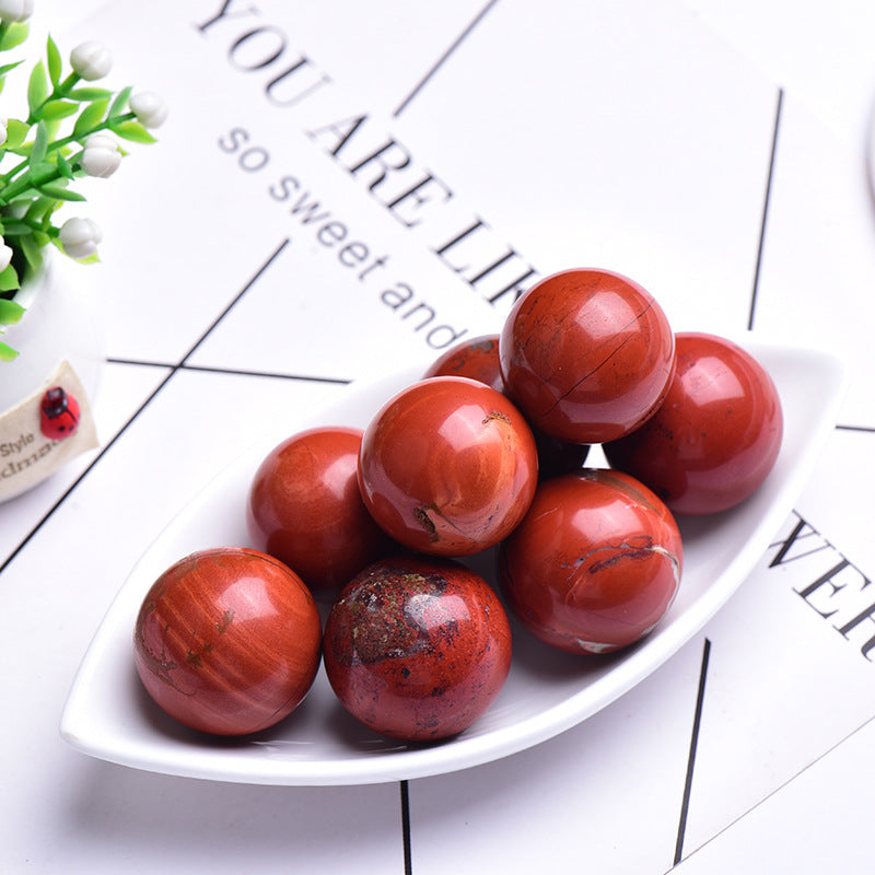 Natural Red Jasper sphere