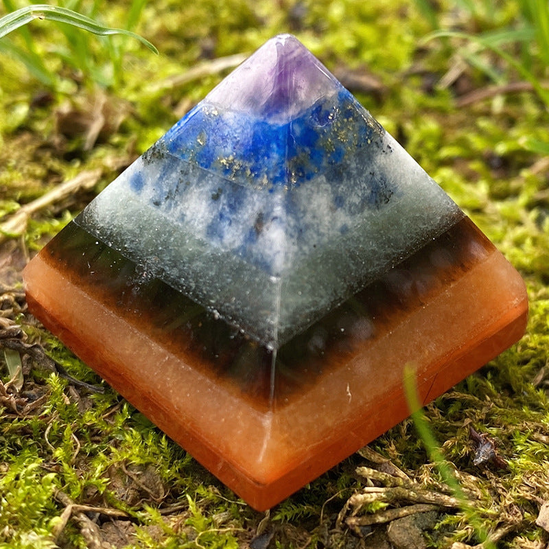 Seven chakra pyramid