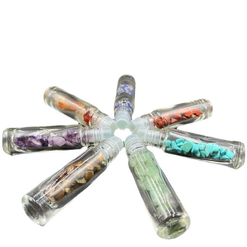 Seven Chakra Crystal Energy Bottle