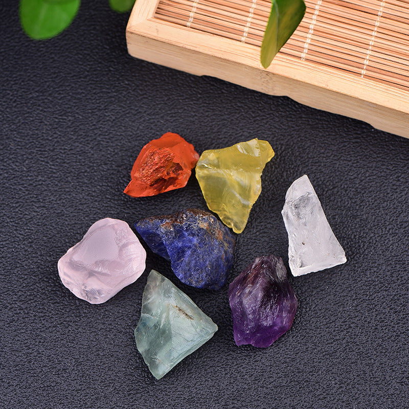 Natural Raw Stone Set Seven Charka