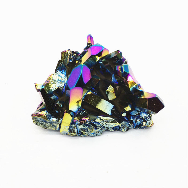 Natural Crystal Aura Seven Rainbow Colorful Crystal Cluster