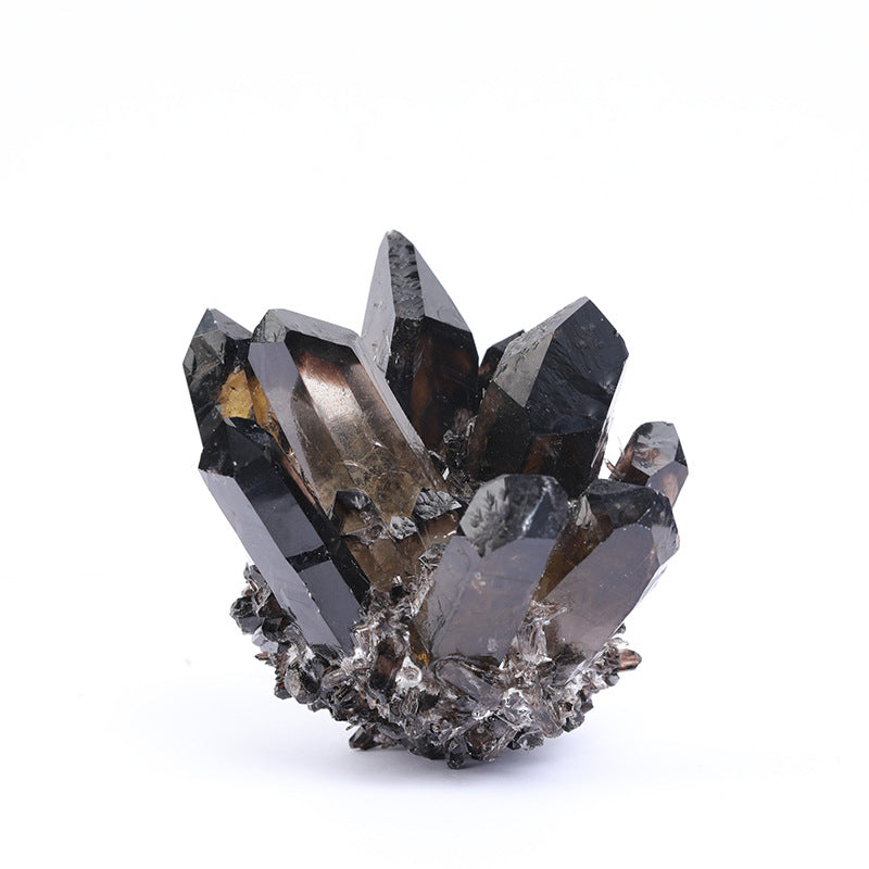 Natural Smoky Quartz Cluster Crystal Mineral Specimen