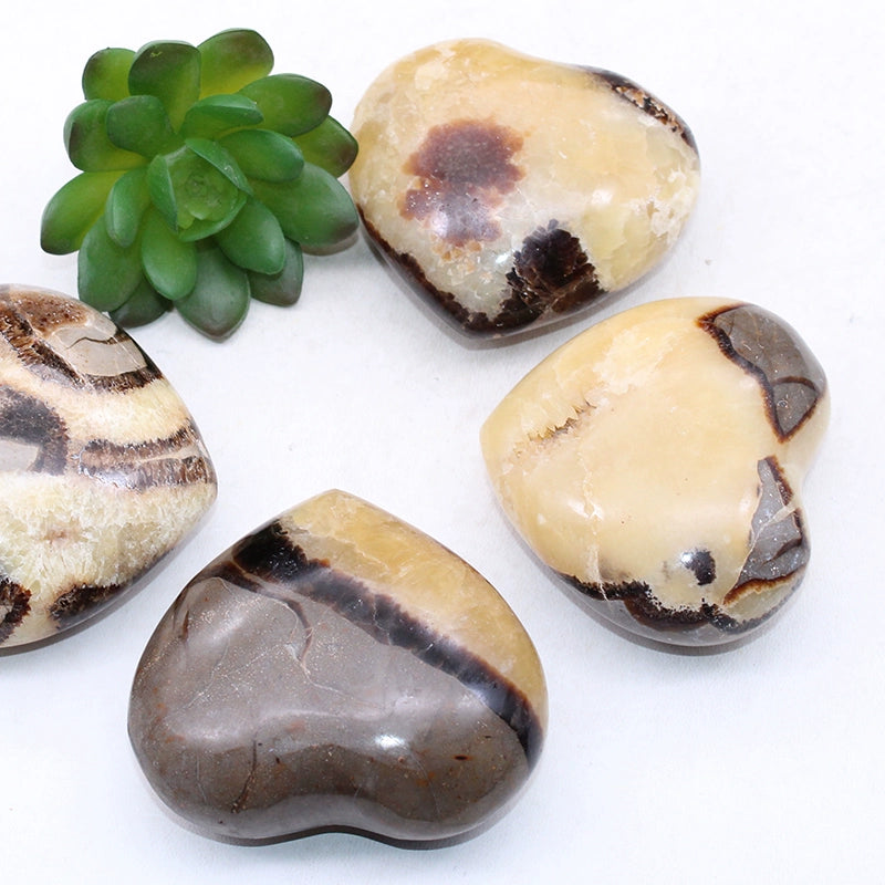 septarian stone heart